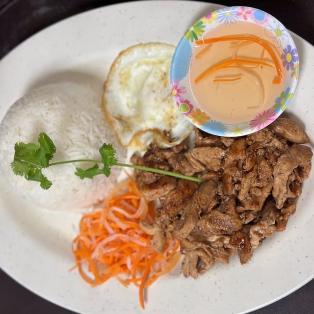 Grilled Pork Steamed Rice.